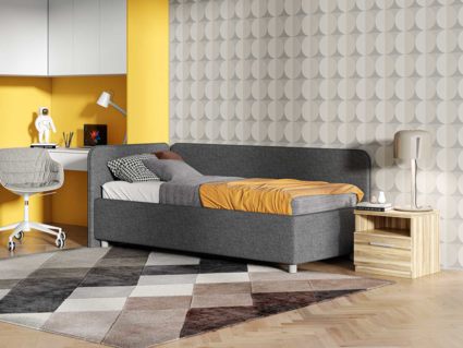 Кровать Сонум Capri Кашемир Бежевый (с подъемным механизмом) 80х190