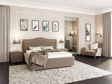 Кровать Nuvola Vicensa Style Bravo cream 180х200