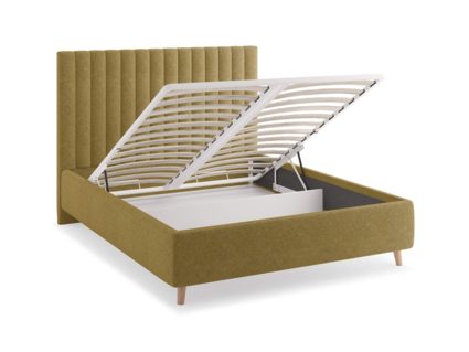Кровать Сонум Amanda Кашемир Горчичный (с подъемным механизмом) 90х200