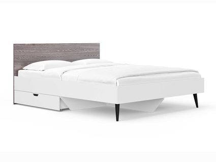 Кровать Сонум Ines Ясень анкор + белый