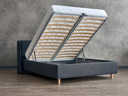 Кровать Сонум Barcelona Кашемир Горчичный (с подъемным механизмом) 90х190