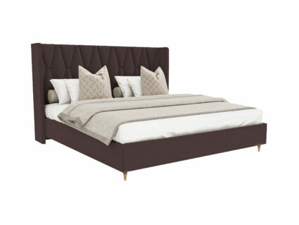 Кровать Beautyson Rebecca велюр Formula 238 коричневый 200х200