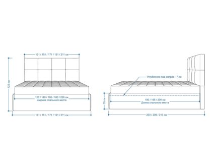 Кровать Lonax Алегра велюр Dolly-3 (с подъемным механизмом) 140х190