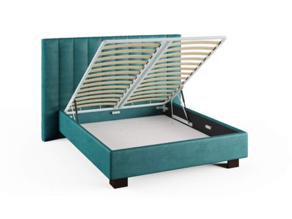 Кровать Сонум Barbara Кашемир Синий (с подъемным механизмом) 160х200