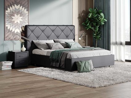 Кровать Сонум Manhattan Экокожа Белая 200х190