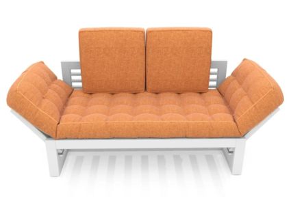 Диван Арско Балтик двухместный оранжевый 