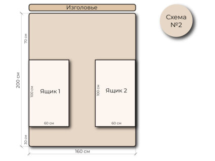 Кровать Mr.Mattress Site Box велюр Grey 120х190