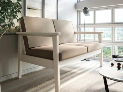 Диван Арско Лориан Мини двухместный кремовый Длина 139 см