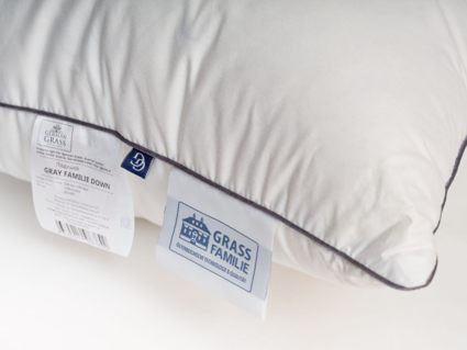 Подушка German Grass Gray Familie Down средняя 70х70