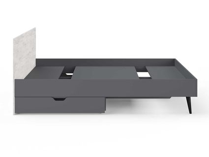 Кровать Сонум Ines Ясмунд + серый 160х190