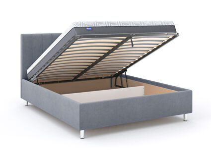 Кровать Димакс Лероса с подъемным механизмом 180х200 экокожа Nitro Ivory уцененная 180х200