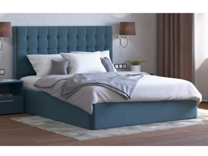 Кровать Lonax Аврора велюр Dolly-13 (с основанием) 160х195