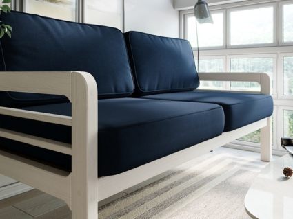 Диван Арско Бергер трехместный синий Длина 172 см