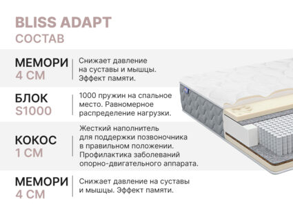 Матрас Димакс Bliss Adapt 130х195