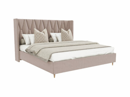 Кровать Beautyson Rebecca велюр Formula 230 бежевый 274