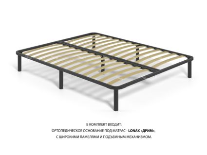 Кровать Lonax Милана велюр Dolly-1 (с подъемным механизмом) 140х190