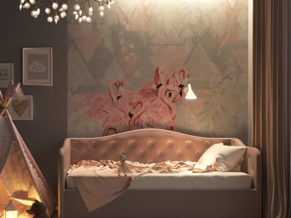 Кровать Nuvola Elea Velutto 32 (с подъемным механизмом) 90х200