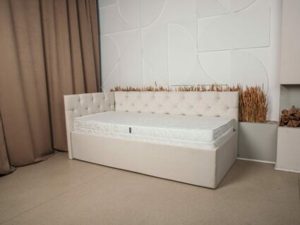 Кровать Димакс Бриони с подъемным механизмом 120x200 Велюр Velutto 05 уцененная 120х200