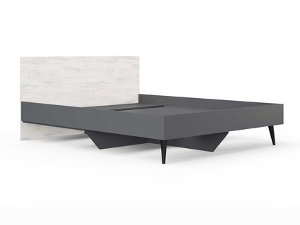 Кровать Сонум Ines Ясмунд + серый 160х190