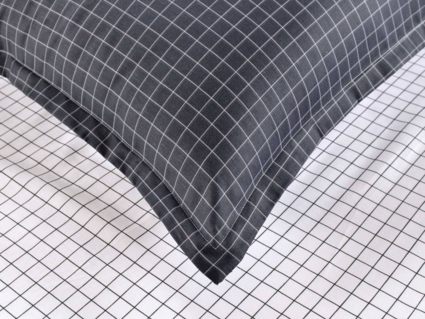 Комплект постельного белья Софи де Марко Диксан (черно-белый) Семейный