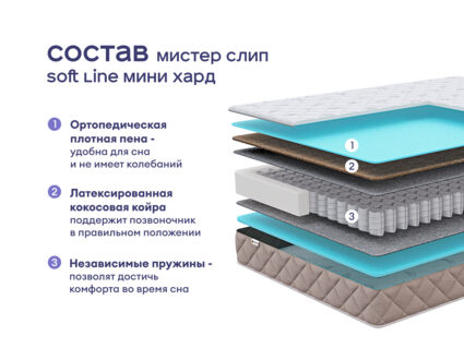 Кровать Димакс Лероса + матрас Мистер Слип Soft Line Мини Хард 1425