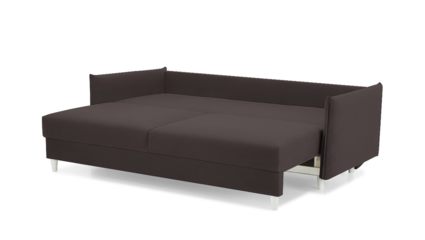 Диван Фиеста Мебель Портленд Лайт велюр Vivaldi 24 темно-коричневый Длина 220 см