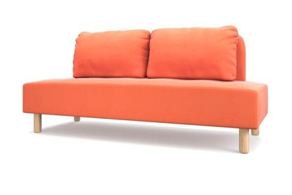 Диван Арско Свельд трехместный оранжевый Длина 192 см