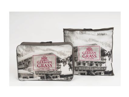 Подушка German Grass King Down Grass трехкамерная 3D с бортиком средняя 50х90