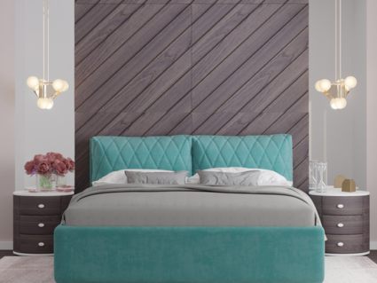 Кровать Nuvola Celeste Next 014 (с подъемным механизмом) 200х190