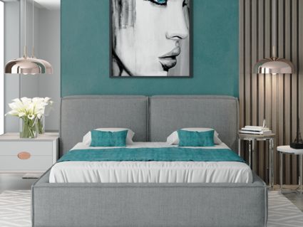 Кровать Nuvola Verde Bravo cream (с подъемным механизмом) 180х190