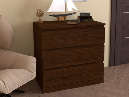 Комод Гуд Лакк Варма Прайм 3 ясень коричневый 48х80