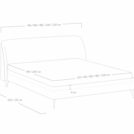 Кровать Сонум Rosa Экокожа Белая 120х200