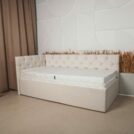 Кровать Димакс Бриони с подъемным механизмом 90x190 Велюр Velutto 05 уцененная 90х190