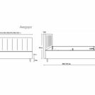 Кровать Димакс Амадора Агат с подъемным механизмом 120х190